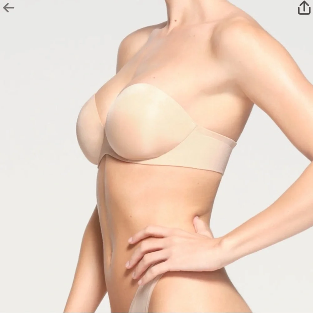 SKIMS NWT Ultimate Collection Strapless Bra - Sand 32DDD - Picture 2 of 7